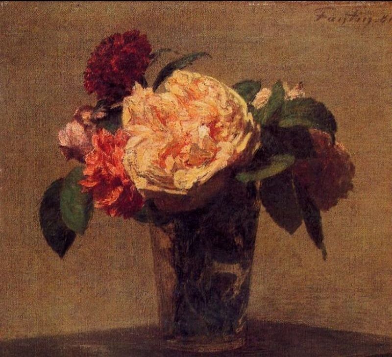 Henri Fantin-Latour Flowers in a Vase